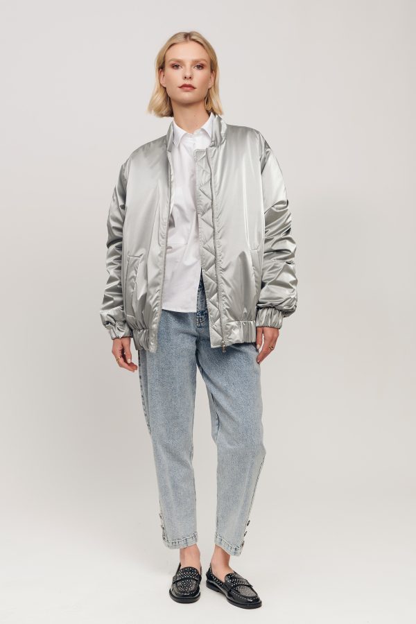 Jess Bomber - Silver - 03