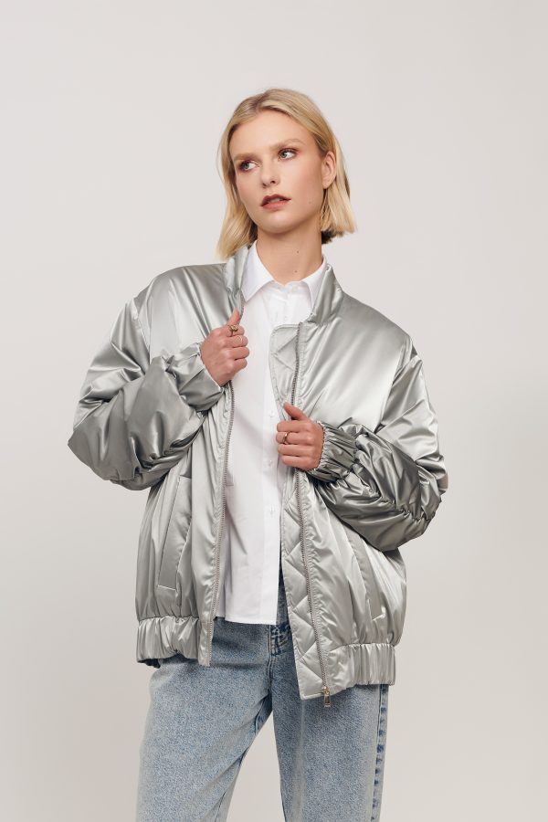 Jess Bomber - Silver - 05