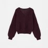 knitted sweater rood