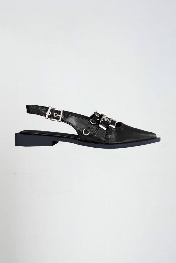 zwart zijkant schoen