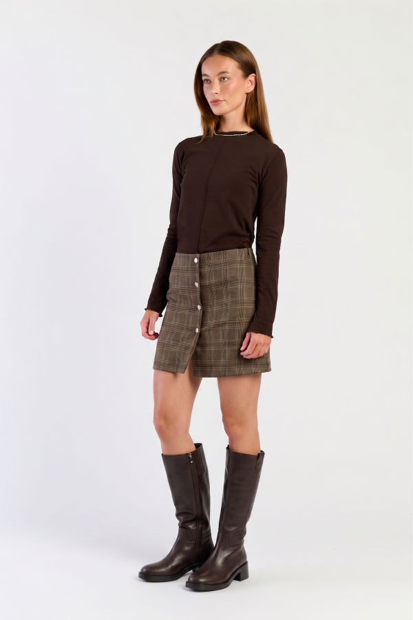 Ella skirt checked-04